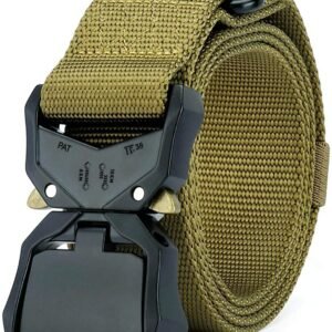 Multy Menz Men's Tactical Nylon Belt - Adjustable Quick-Release Military Belt