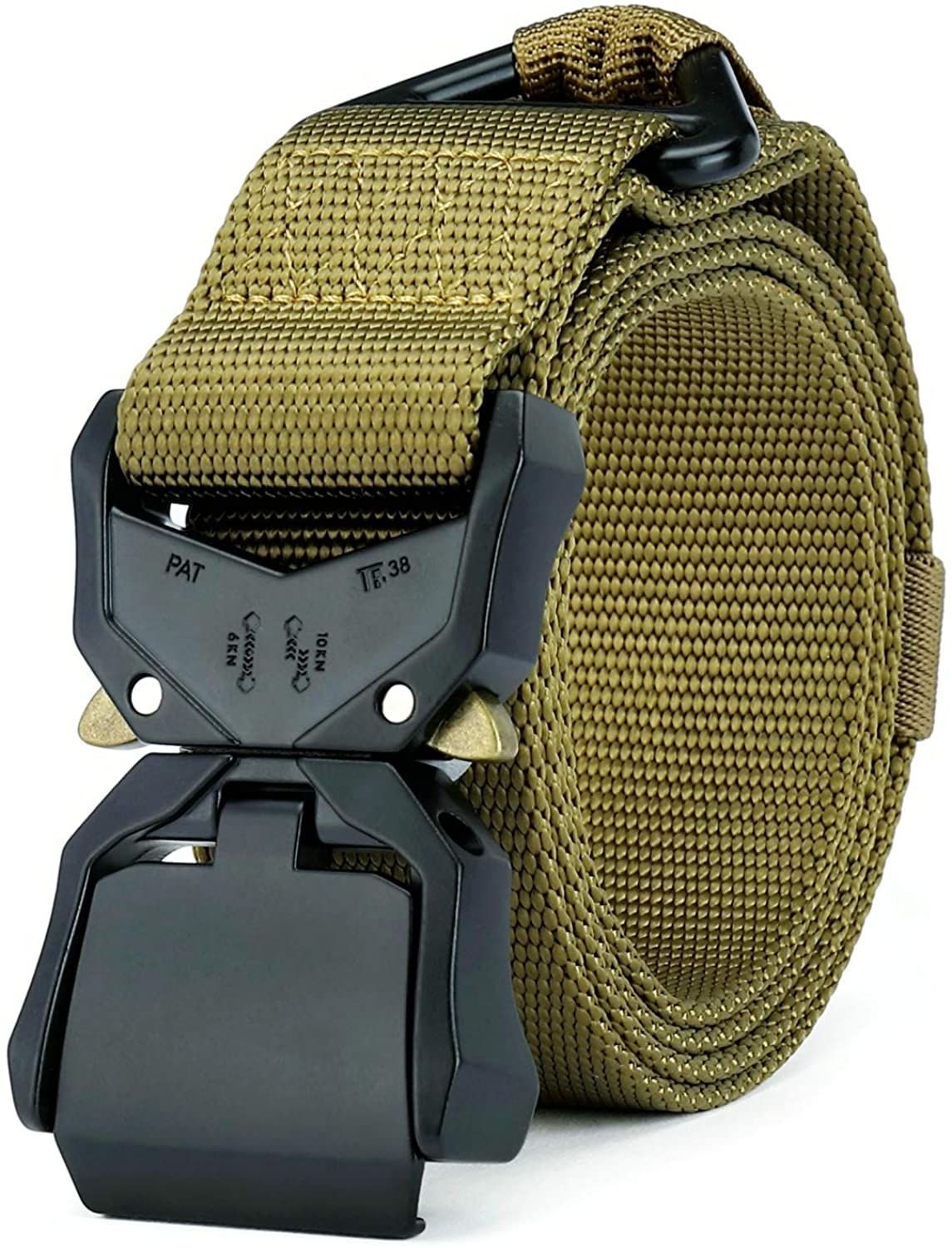 Multy Menz Men's Tactical Nylon Belt - Adjustable Quick-Release Military Belt